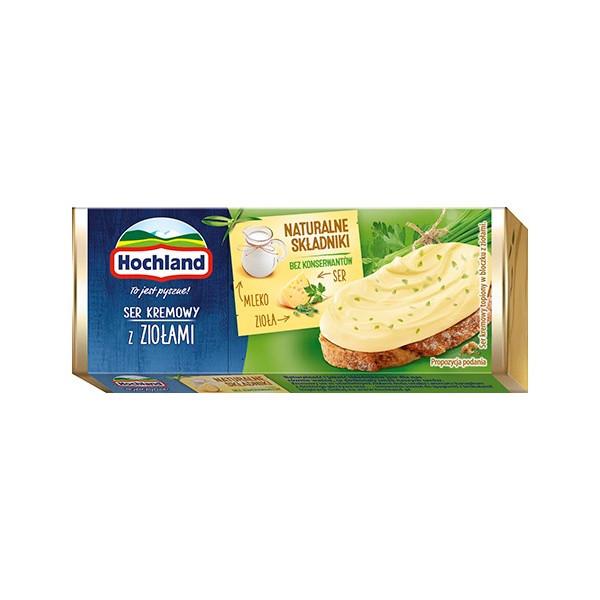 Hochland (09) Cheese Spread Block Herbs (6) 1x90g (3901)