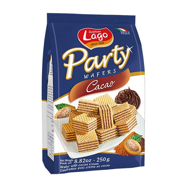 Lago Psrty Wafer Cacao 10x250g