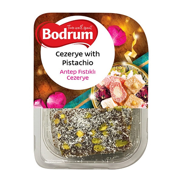 Bodrum Cezerye with Pistachio Turkish Delight 6x200g