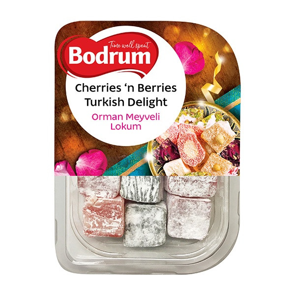 Bodrum Cherries'n Berries Turkish Delight 6x200g