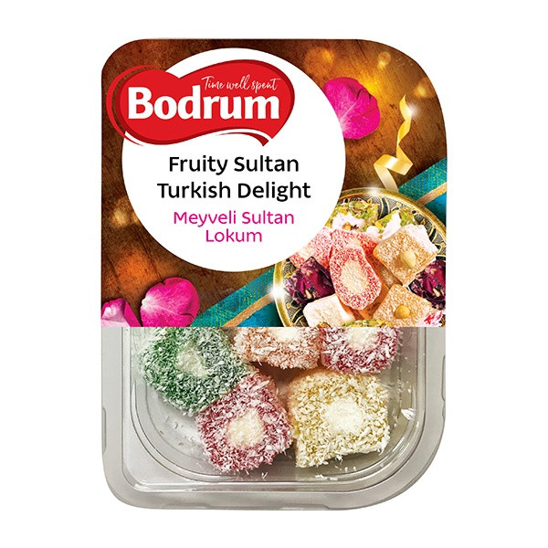 Bodrum Fruity Sultan Turkish Delight 6x200g