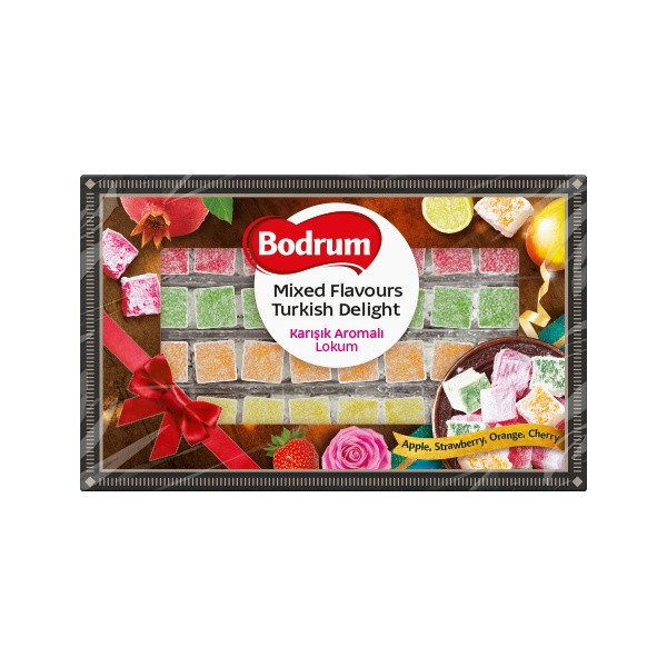 Bodrum Mixed Flavours Turkish Delight 6x350g