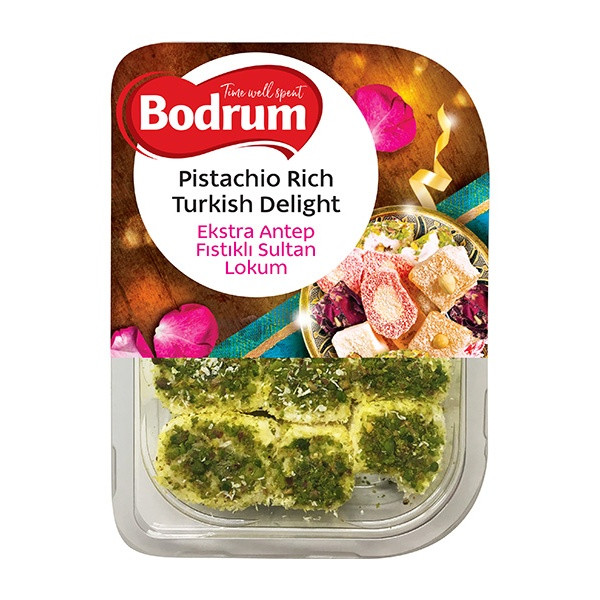 Bodrum Pistachio Rich Turkish Delight 6x200g