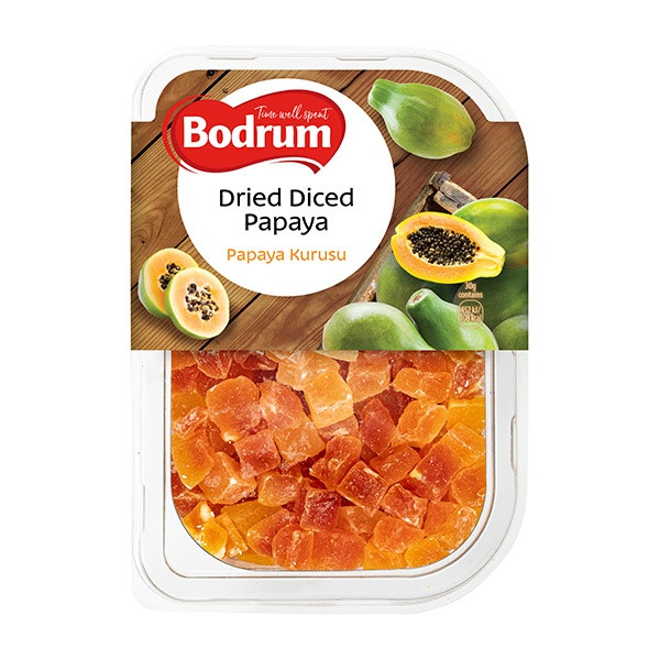 Bodrum Diced Papayas (Tray) 6x250g