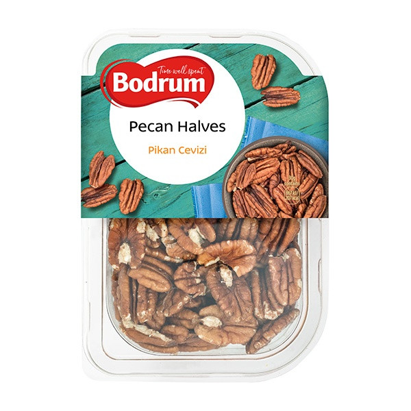 Bodrum Halved Pecan Nuts (Tray) 6x150g