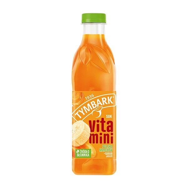 Tymbark Bottle Vitamini Banana Carrot & Apple 6x1L