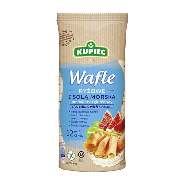 Kupiec Rice Cakes with Sea Salt 16x120g