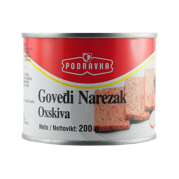 Podravka Beef Luncheon Meat - Govedi Nazerak 15x200g