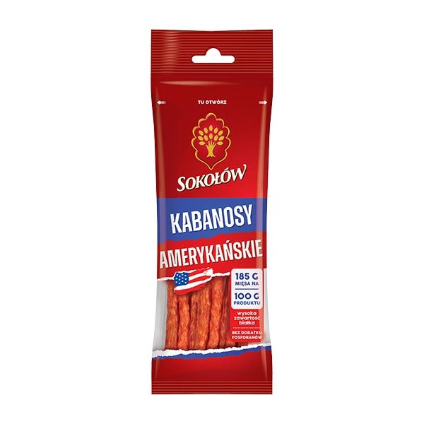 Sokolow American Kabanos (14pcs/Box) 1x120g