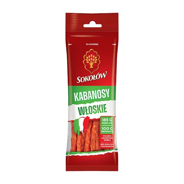 Sokolow Italian Kabanos (Wloskie) (14pcs/Box) 1x120g
