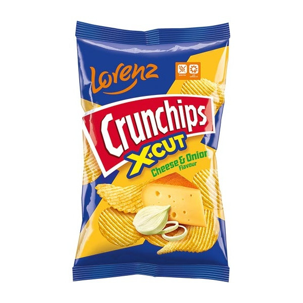 Crunchips X-Cut Cheese & Onion 10x130g