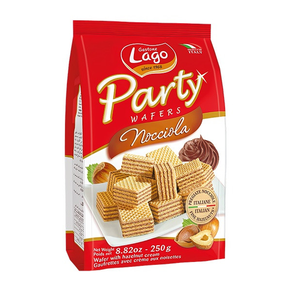 Lago Party Wafer Hazelnut 10x250g