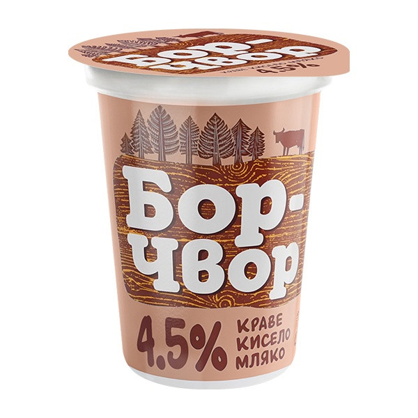Borchvor Yoghurt Cow Milk 4.5% 12x400g