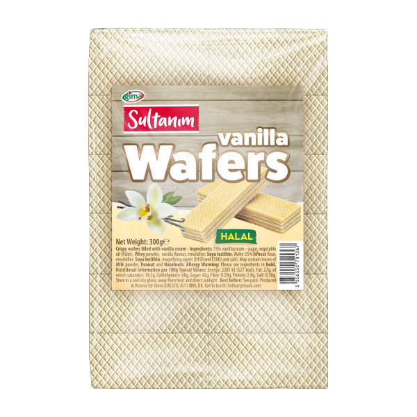 Sultanim Wafers with Vanilla Halal 12x300g
