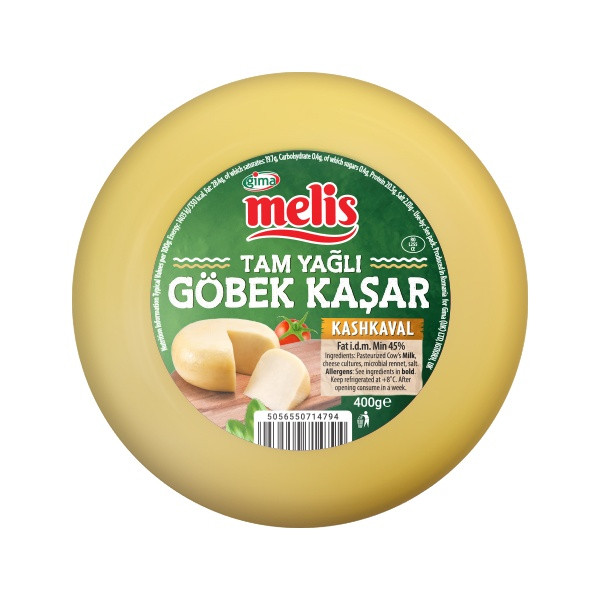 Melis Kashkaval Cheese (Gobek Kasar) 6x400g