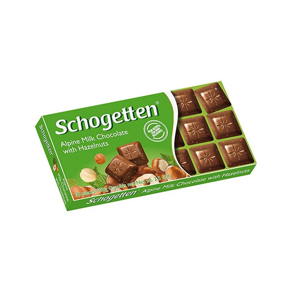 Schogetten Chocolate Alpine Milk with Hazelnut 15x100g