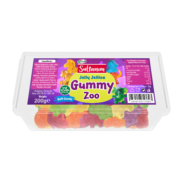 Sultanim Jelly Animals With Fruit 24x200g