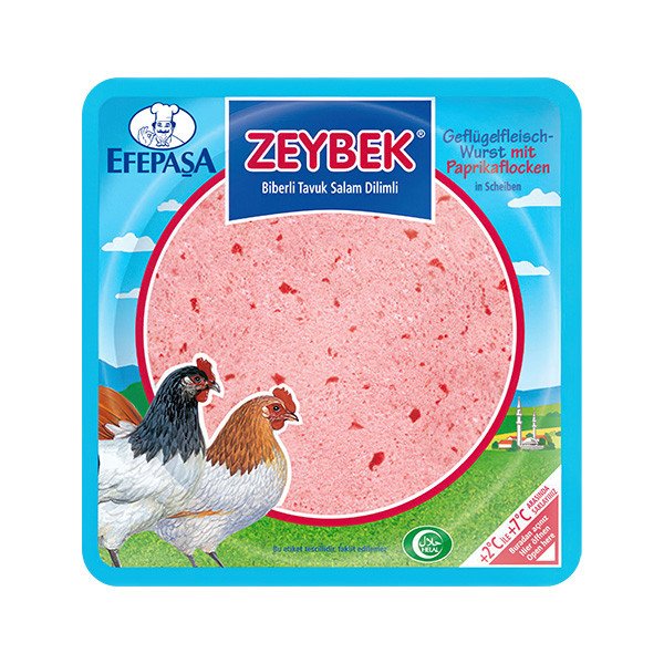 Efepasa Zeybek - Sliced Chicken Salami (Hot) 12x200g