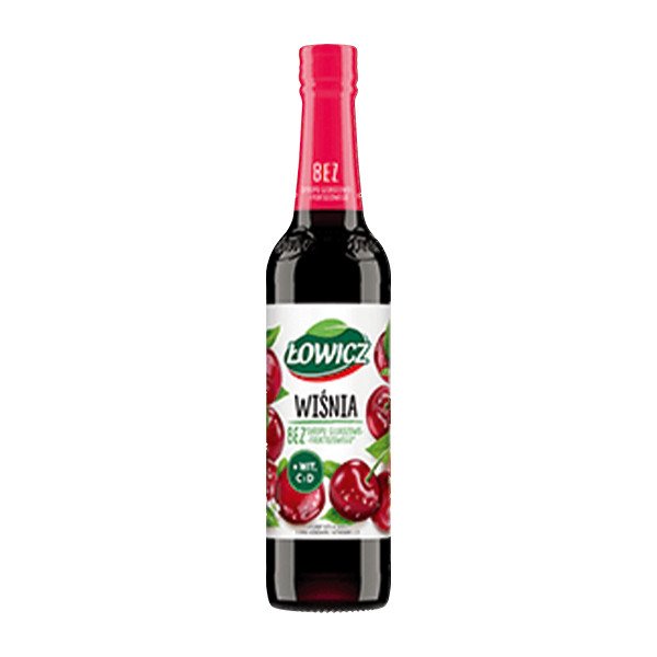 Lowicz Sour Cherry Syrup (Wisnia) 6x400ml