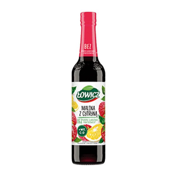 Lowicz Raspberry & Lemon Syrup 6x400ml