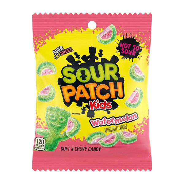 Sour Patch Peg Bags Watermelon 12x102g