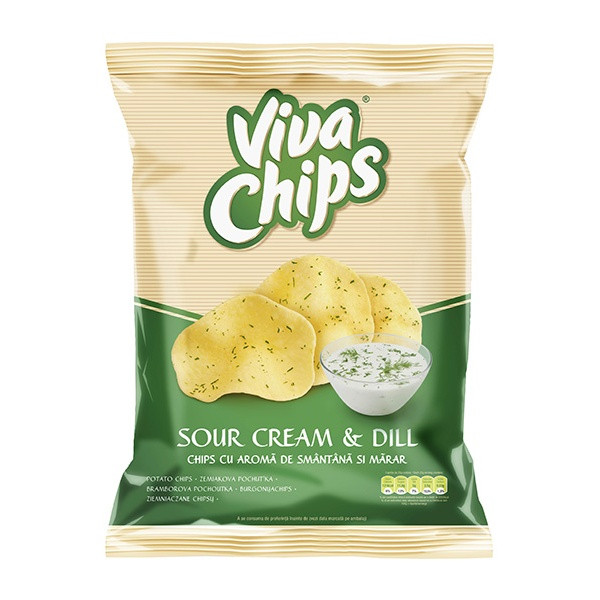 Crisps Viva Sour Cream & Dill 20x100g