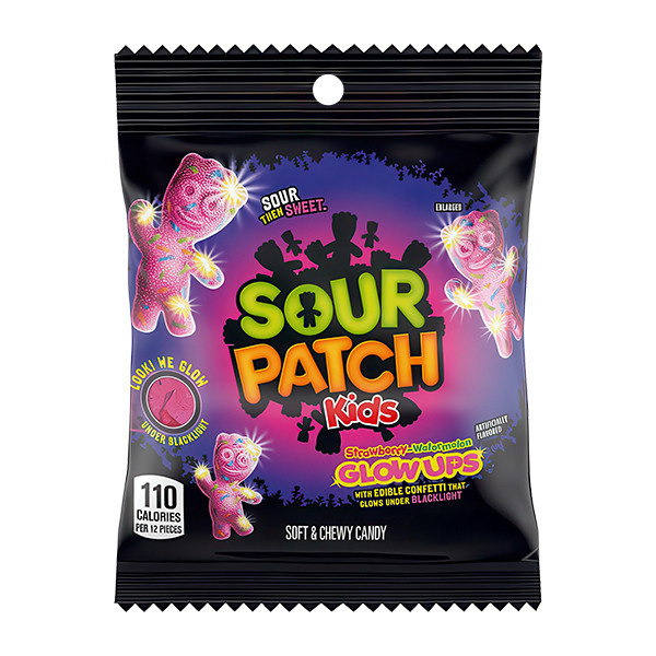 Sour Patch Peg Bags Glow Ups 12x87g