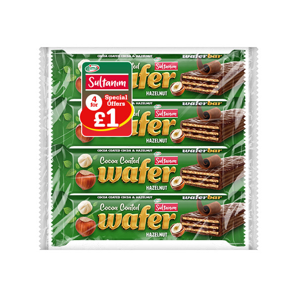 Sultanim Multipack Wafer- Hazelnut 22x(4x50g)