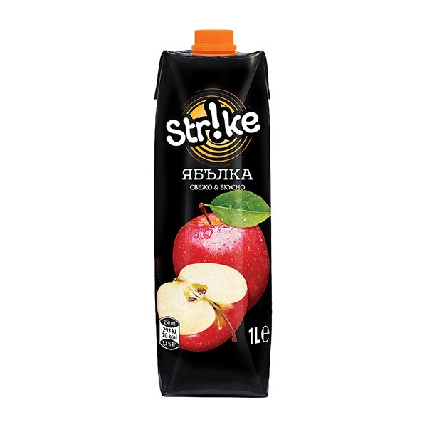 Strike Fruit Drink Apple 12x1L
