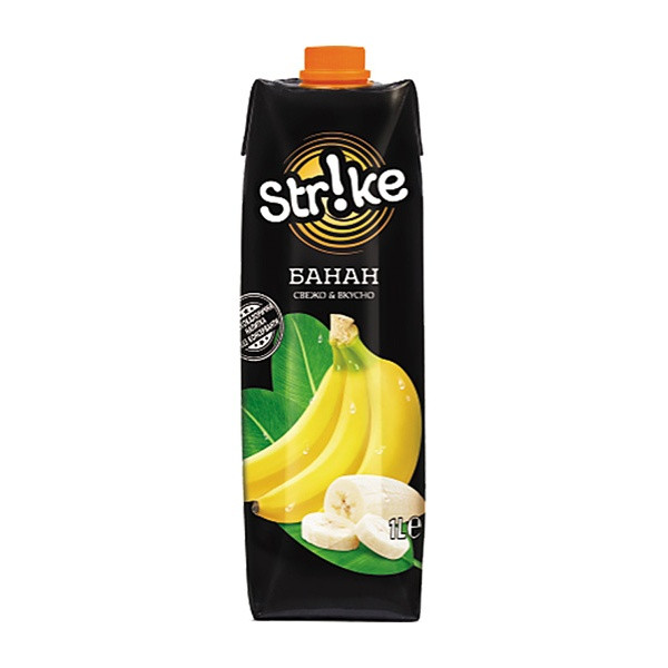 Strike Fruit Drink Banana 12x1L