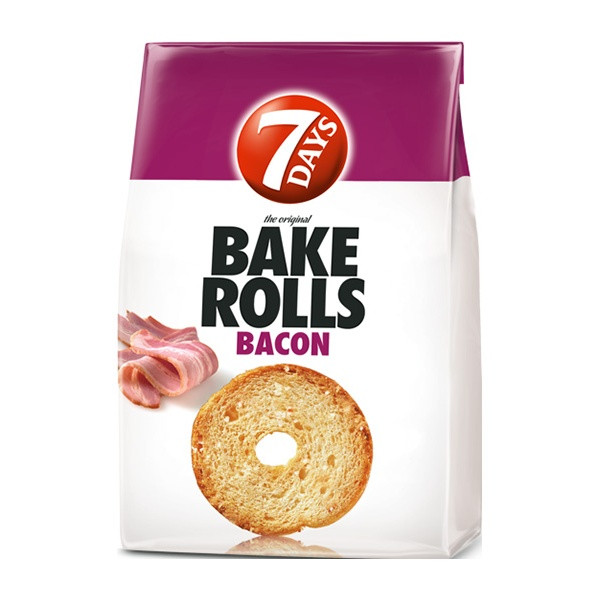 7Days Bake Rolls Bacon 12x80g