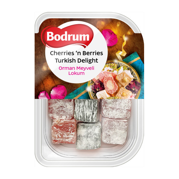 Bodrum Cherries'n Berries Turkish Delight 6x200g