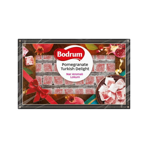 Bodrum Pomegranate Turkish Delight 6x350g