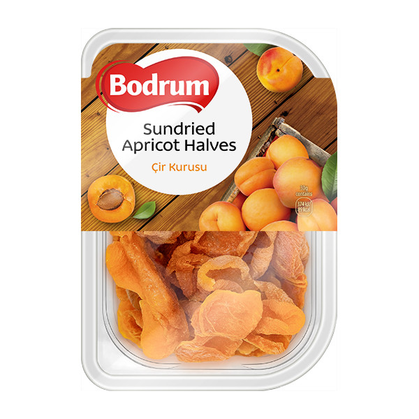Bodrum Halved Apricots (Cir Kurusu) (Tray) 6x200g