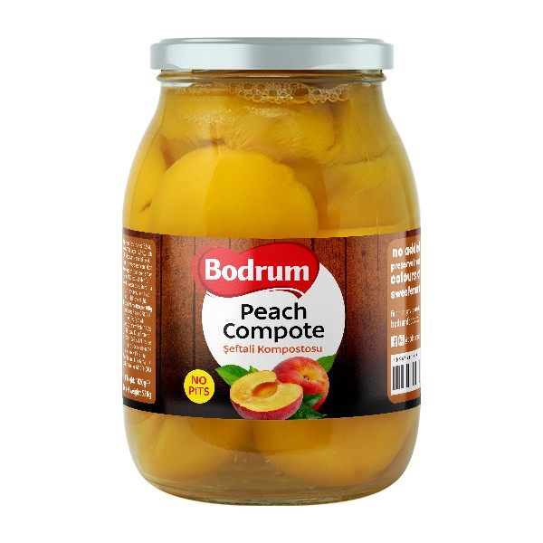 Bodrum Compote-Peeled Peach 8x1062ml