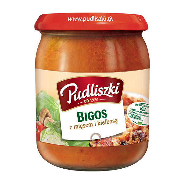 Pudliszki Bigos/Cabbage Stew with Meat Ready Meal 4x450g