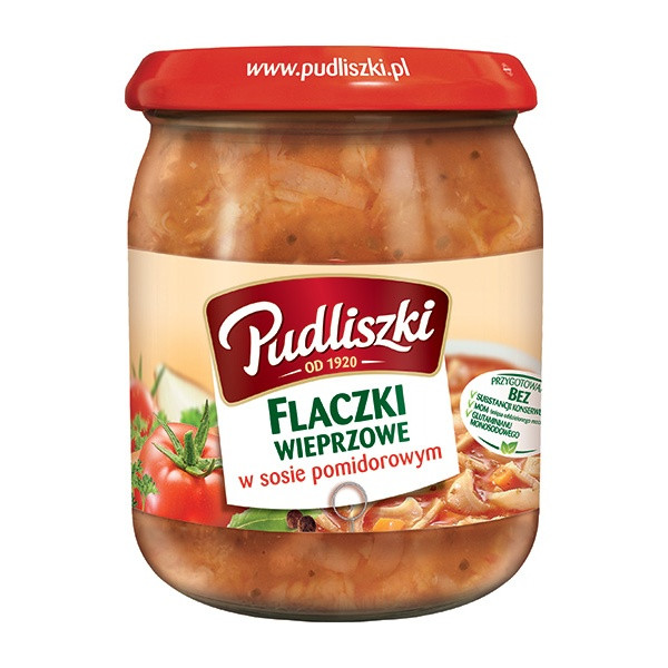 Pudliszki Flaczki / Pork Tripe Tomato Sauce 4x450g