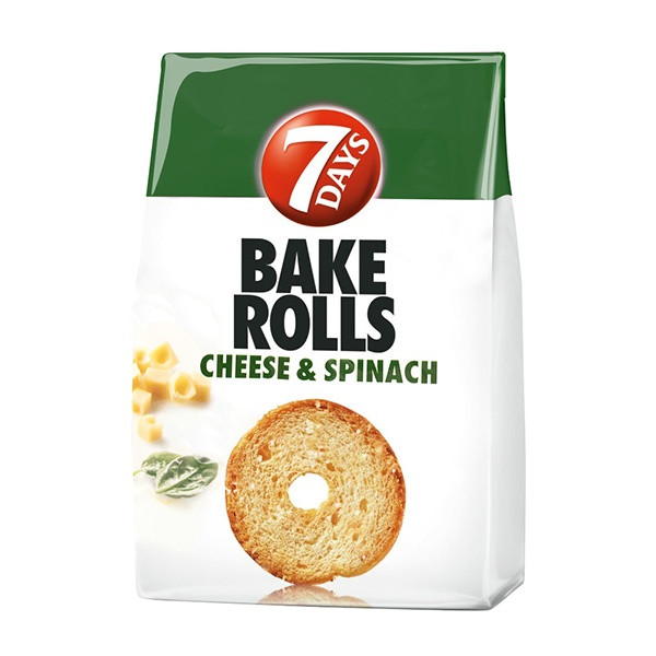 7Days Bake Rolls Cheese and Spinach 12x80g
