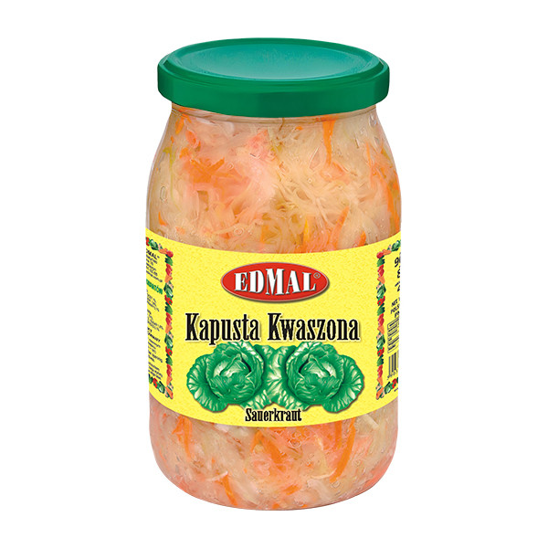 Edmal Sauerkraut with Carrots (Kapusta Kwaszona Z Marchewka) 8x900g