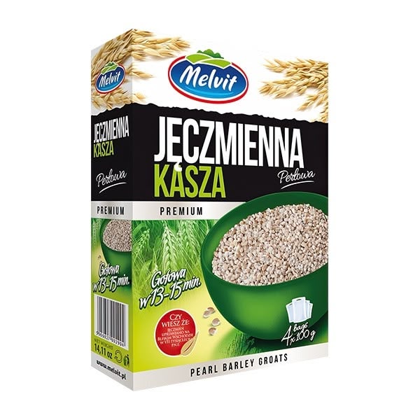 Melvit Barley Groats (Kasza Jeczmienna) 6x4x100g