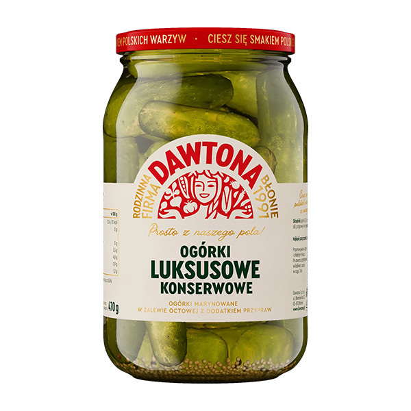 Dawtona Ogorki Luksusowe (Dill Cucumbers) 6x900g