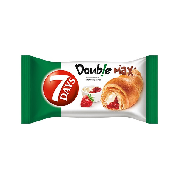 7Days Double Max Vanilla Strawberry Croissant 20x80g