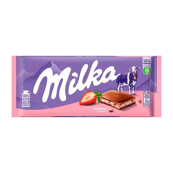 Milka Chocolate Strawberry 22x100g