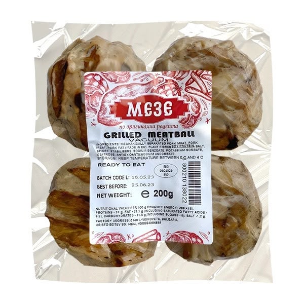 Meze Grilled Meatball Vacuum 1x200g