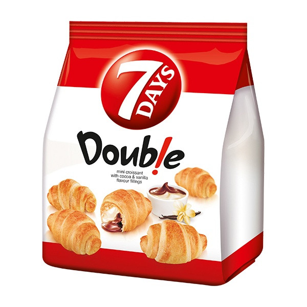 7Days Double Mini Cocoa & Vanilia Croissant 4313016 8x185g