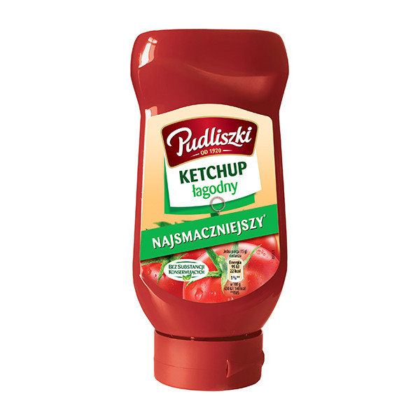 Pudliszki Mild Ketchup Lagodny 8x480g