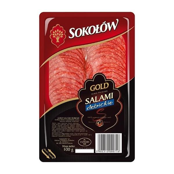 Sokolow Sliced Salami Debickie 1x100g