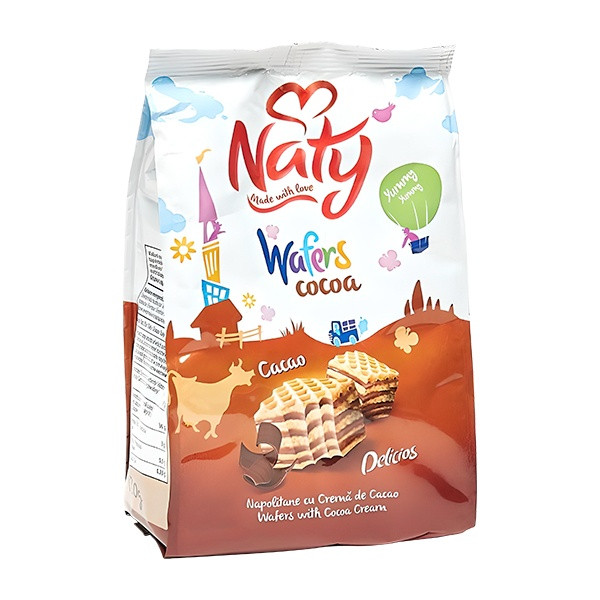 Naty Wafers With Cocoa Cream 9x140g