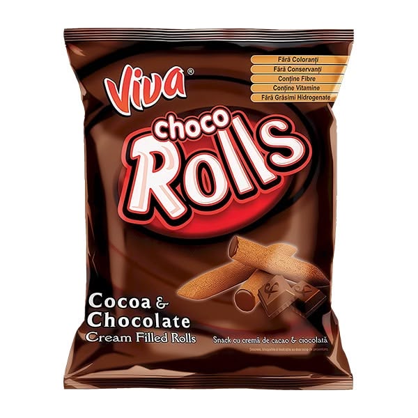Viva Rolls Cocoa 18x100g