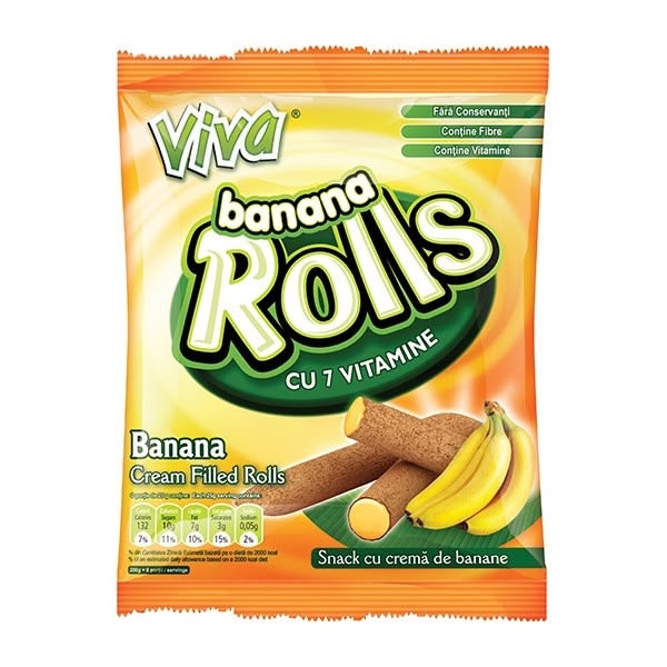 Viva Rolls Banana 18x100g